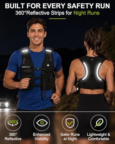 Running Vest with Touchscreen Phone Holder, Hydration Vest Water Bottle view 6