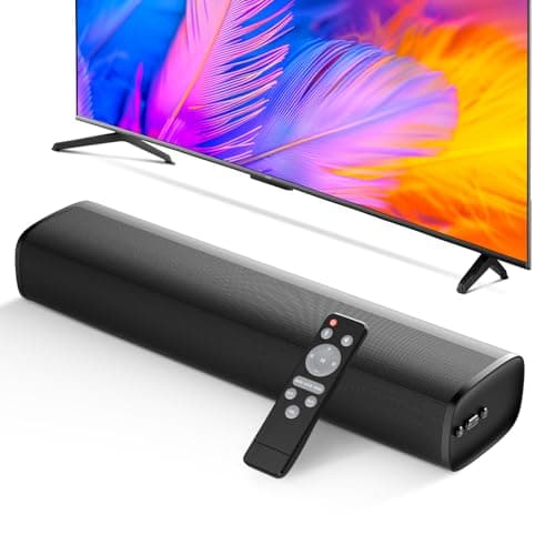 MZEIBO Sound Bar, 50W Soundbar for Smart TV Bluetooth 5.3 Speaker 17Inch with ARC/Optical/AUX Connection Surround for Home Theater Audio TV/PC/Gaming/Projectors — image 1