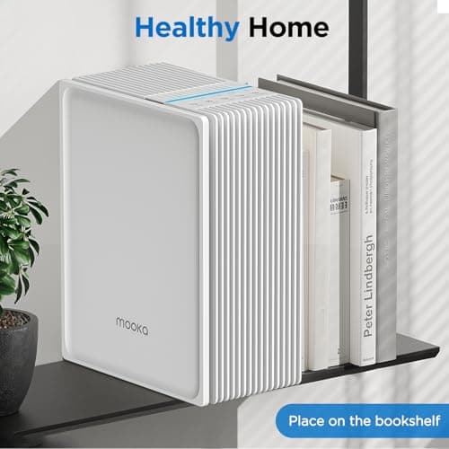 Air Purifiers for Home Large Room Up to 1300 Ft², MOOKA HEPA Air Purifier for Home Pets with Washable Pre-Filter, Fragrance, Air Cleaner for Pet Hair Odor in Bedroom, Dorm Room, Office, White view 4