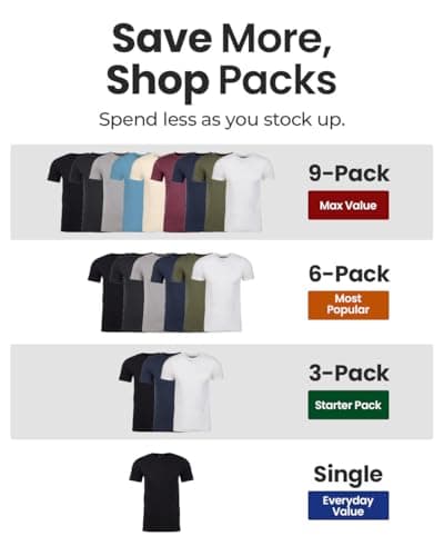 INTO THE AM Mens T Shirts Soft Cotton Blend Crew Neck Tee S - 4XL Athletic Fit Plain Casual T-Shirt for Men view 3