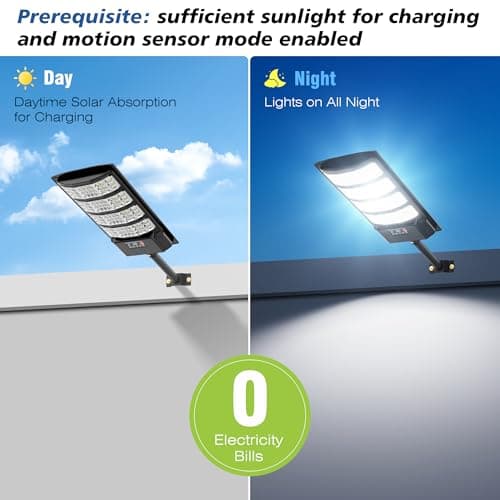 WYWNA Solar Lights Outdoor Waterproof - Super Bright Solar Street Lights Outdoor Dusk to Dawn with Motion Sensor and Remote Control, Wide Angle Commercial LED Street Light IP67 Waterproof 4 Packs view 6
