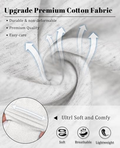 Susclude Mens Baggy Sweatpants, Wide Leg Elastic Waist Drawstring Open Bottom Cotton Lounge Loose Joggers with Deep Pockets view 5