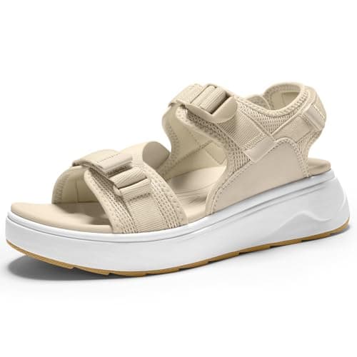 Vilanva Womens Orthopedic Walking Sandals with Comfortable Arch Support Recovery Sport Relief Plantar Fasciitis Outdoor Hiking Adjustable Strap Platform Cushion Hiking Water Sandals for 2026 Summer Trendy Outfits — image 1