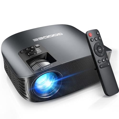 GooDee 4K Portable Projector with WiFi 6 and Bluetooth 5.4 - 2026 Upgraded Full HD Video Projector, Dolby Audio Home Theater for Outdoor Night & Bedroom Cinema, Compatible with Fire Stick/iOS/Android — image 1
