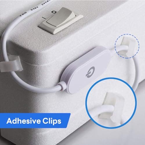 Sewing Machine Light, Dimmable Sewing Light Strip with Touch Dimmer, Adhesive LED Strip Light for Sewing Machine, Daylight White, 78” Power Cord, and Clips Included view 6