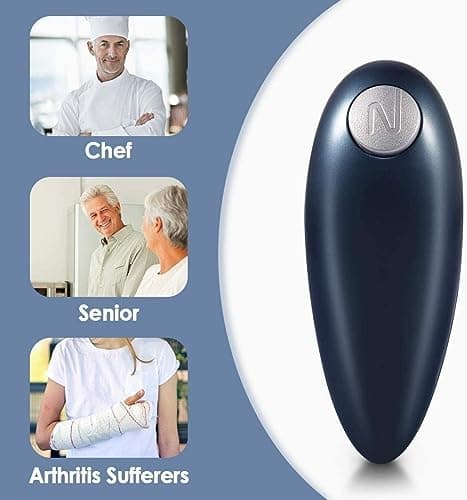 One-Touch Electric Can Opener Automatic Hand Free Can Openers for Arthritis and Seniors, Safety Can Opener Smooth Edge, Best Kitchen Gadget for Restaurant Home Use view 5