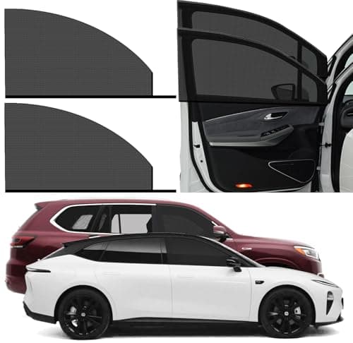 Car Window Screen for Cars and SUVs, Insect-Proof, Maintains Air Circulation, Sun Shading, Privacy Protection(2 Front Windows) view 1