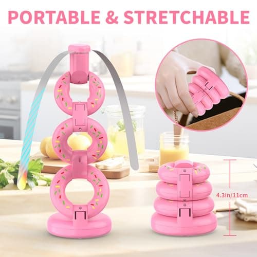 Fly Fans for Tables Fly Repellent Outdoor Keep Flies Away, Flies Spinner Table Top with Holographic Blades, Bug Traps for Picnic, Party, BBQ (Pink) view 5