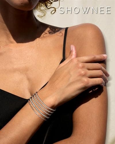 shownee Gold Beaded Bracelet for Women 14K Gold Plated Bracelets Gold Stretch Bead Ball Bracelets Hypoallergenic Stackable Bracelet Set view 3