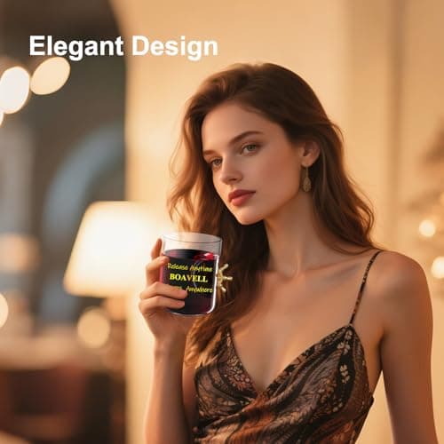 BOAVELL Wine Glasses, Whiskey Glasses, Beer Glasses, 11 Oz Drinking Glasses With Fingertip flywheel, Men and Women Cheers at Home Bar, Parties, Birthdays, Picnic, Daily Use view 6