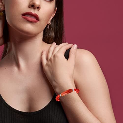 DHZJTSL Healing Crystal Bracelet for Women, Love Heart Gemstone Bracelet, 8mm Natural Stone Beaded Bracelets, Crystal Bead Stretch Jewelry for Birthday Valentine's Day, Mothers Day, Anniversary view 4