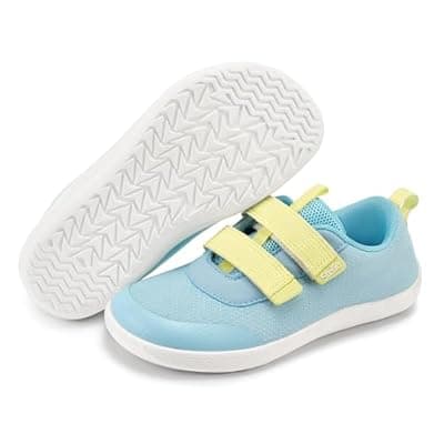 Stelle Toddler Wide Toe Box Barefoot Shoes Kids Sneakers for Boys Girls Zero Drop Minimalist Breathable Lightweight Non Slip Walking Running Shoes