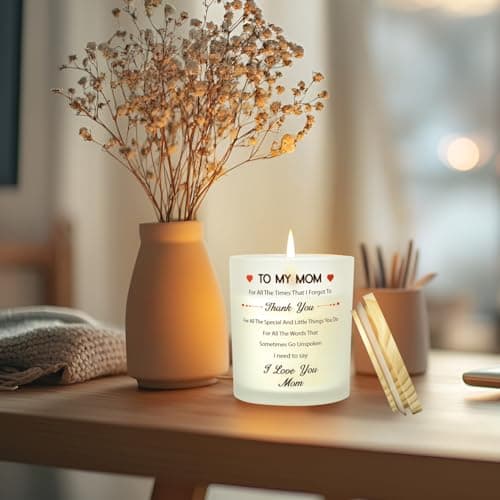 Nialnant Mothers Day Scented Candle Gifts for Mom, Grandma, I Love You Mom Birthday Gifts from Daughter or Son, Lavender Scented Candles for Women view 7