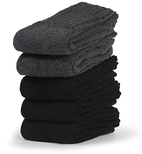 BenSorts Women's Winter Boots Socks Thick Warm Cozy Crew Socks Solid Color Gifts view 3