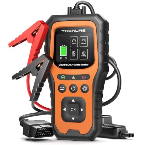 Car Battery Jump Starter with OBD2 Scanner 6000A, Car Battery Jumper Starter Portable (All Gas/10L Diesel), 12V Jump Box Jumper Cables, Code Reader for Check Engine Light, Diagnostic Tool — image 1