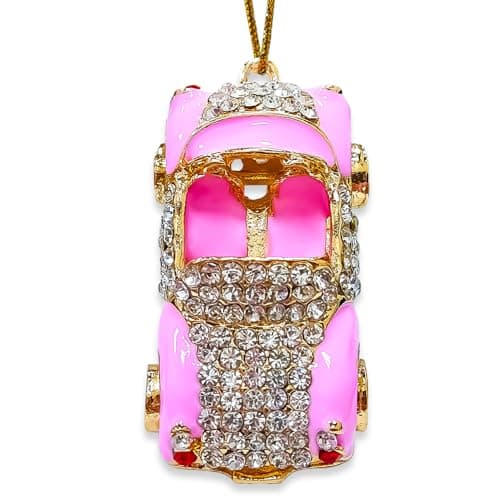 Pink Car Ornaments with Rhinestone — image 1