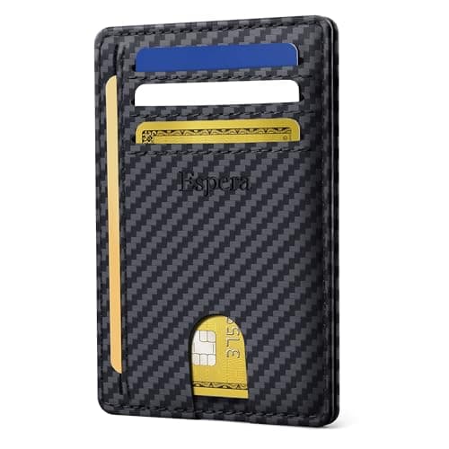 Espera Slim Minimalist Front Pocket Wallet for Men, RFID Blocking Credit Card Holder, Thin Travel ID Card Case, Gifts for Men