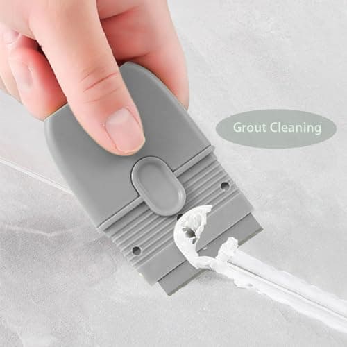 4pcs Double Edged Plastic Scraper Tool, Razor Blade Glass Scraper for Windows Decals Tint Labels Caulk, Adhesive Remover for Stickers and Paints on Car Glass view 2