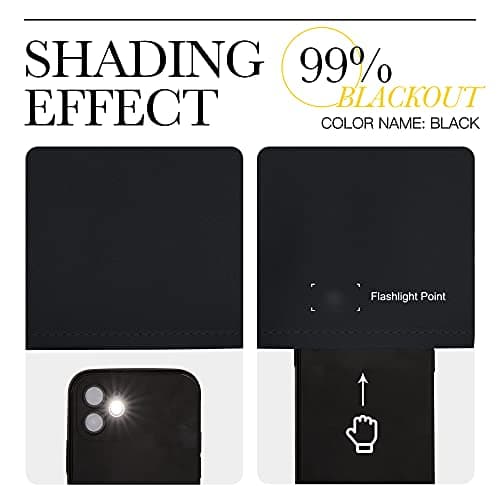 NICETOWN Pitch Black Solid Thermal Insulated Grommet Blackout Curtains/Drapes for Bedroom Window (2 Panels, 42 inches Wide by 63 inches Long, Black) view 6