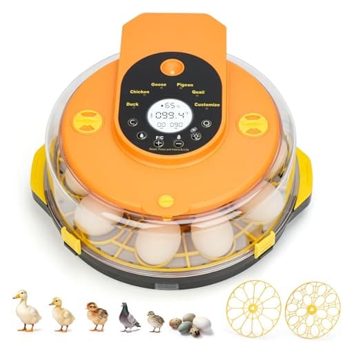 Incubators for Hatching Eggs -15-Egg Automatic Egg Chick Incubator with 5 Smart Preset Modes and Egg Turning, Temperature & Humidity Control Incubator for Goose Duck Children's Day Gift view 1
