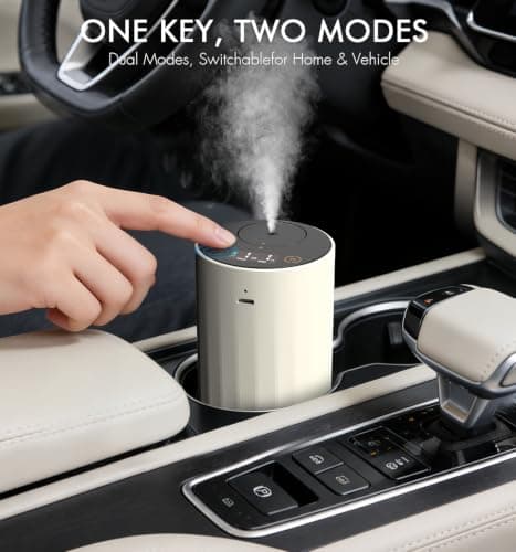 DOQASOO Waterless Diffuser for Essential Oil, 96H Portable, Home, Room | Up to 600 sq ft, 96H Battery, 20mL, 4 Timers & 4 Mist Levels, Car & Home, 25dB Quiet, Portable, for Office, Bedroom, Travel view 6