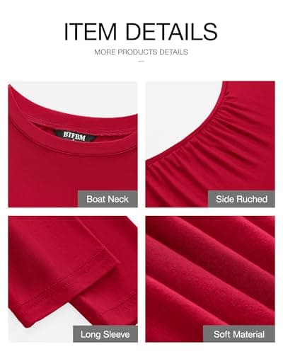 BTFBM Womens Spring Fashion 2026 Long Sleeve Boat Neck Mini Dress Slim Fit Party Club Short Tight Basic Bodycon Dresses view 6