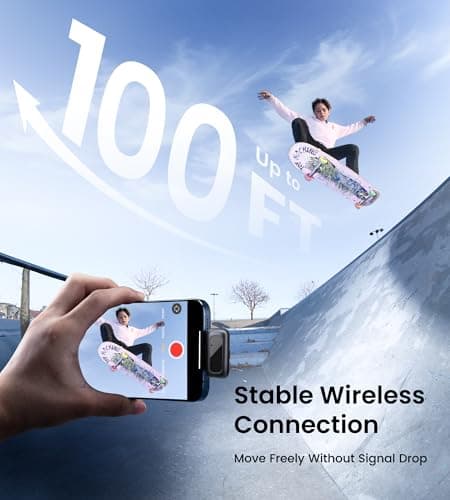 Sunnymark Mini Wireless Lavalier Microphone for iPhone/Android/PC with USB-C Plug, Noise Reduction, 25H Battery Life with Charging Case, Plug & Play, Tiny Mics for Vlogging & Podcast view 4