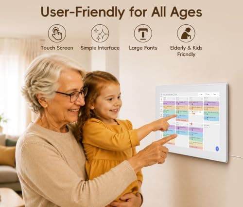 Digital Calendar, 10.1-inch Smart Family Digital Wall Planner & Chore Chart | No Subscription Electronic Calendar for Family Schedules, Meal Planning & Task Rewards, Photo Frames Perfect Gifts for Mom & Women view 5