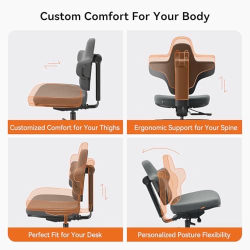Newtral Standing Desk Chair, Standing Mate Chair for Sit-Stand, Ergonomic Leaning Perch Chair with Anti-Fatigue Mat, Standing Desk Stool, Horse Saddle Chair, Height Adjustable Home Office Posture Seat view 5