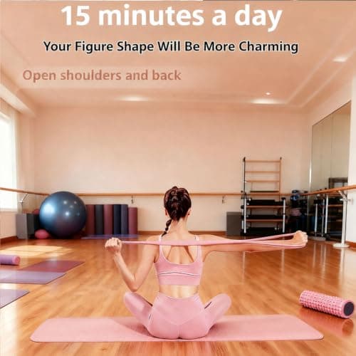 Resistance Bands with Handles,Figure 8 Resistance Band Elastic Fitness Bands Exercise Band for Home Yoga Gym Workout view 6