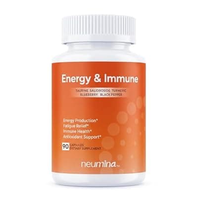 NEUMINA Women's Energy & Immune Complex, Energy Production, Fatigue Relief, Immune Health, Antioxidant Support, Vegan, Non-GMO, Made in USA, 90 Servings