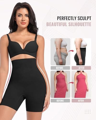 ForeverShaper Tummy Control Shapewear for Women Seamless High Waist Shaper Shorts Butt Lifting Thighs Slimmer for Under Dress view 4