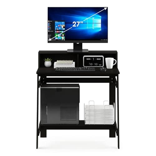 Furinno Simplistic a Frame Computer Desk, Espresso view 6