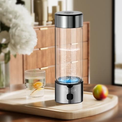 Hydrogen Water Generator Bottles, Hydrogenated Water Bottle with SPE PEM Technology, 460ml(16OZ) Hydrogen Water Bottle Generator for Home, Office, and Travel-Certified H2 Generator-Gift Box view 2