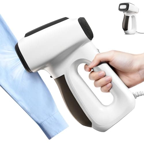 3500Pa Vacuum Steamer for Clothes - 2 in 1 Portable Suction Handheld Vacuum Iron, 30s Rapid Preheating, Auto-off, Light Steamer for Travel/Home, Fathers Day Dad Gifts — image 1