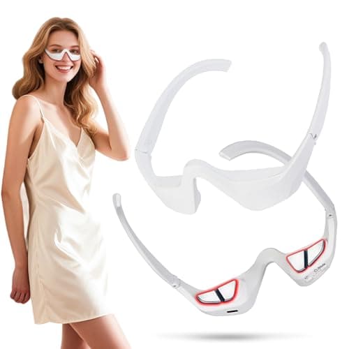 Red Light & Microcurrent Eye Massager – 3D Contour Under-Eye Device for Dark Circles, Puffiness, Fine Lines & Wrinkles – Rechargeable Anti-Aging Eye Therapy Glasses — image 1