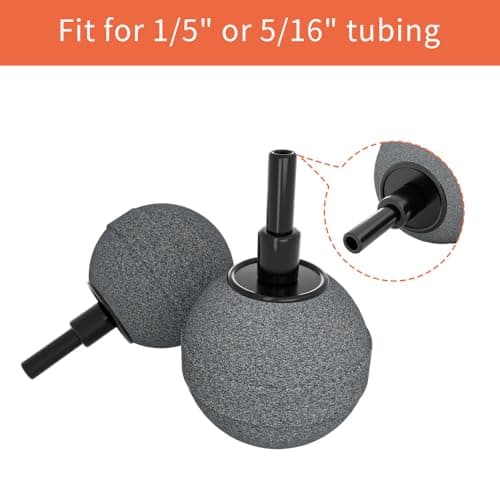 4 Pack Air Stones for Ponds, Long Lasting Aerator Oxygen Diffuser, 1.5 Inch Air Bubble Stone Aerator Bubble Diffuser, Aquarium Air Pump Accessories Airstone for Fish Tanks, Pond and Hydroponics view 4