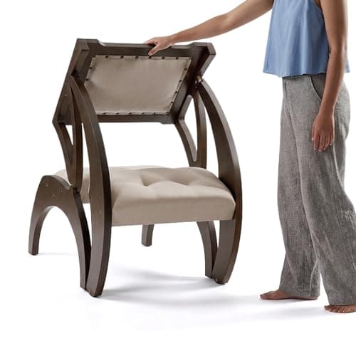 FLEXISPOT 3-in-1 Convertible Chair to Table with 2 Seats,Desk and Chair Set for 2, Upholstered Accent Chair with Solid Wood Frame, Easy Flip Design, Space Saving Furniture for Small Apartments view 1