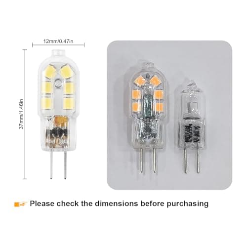 Amazing power G4 LED Bulb, 12V Bi Pin 20W Halogen Bulb Replacement, NOT Dimmable,Daylight White 6000K, 5-Pack view 2