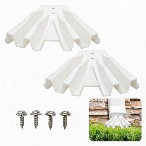 2-Pack Gutter Downspout Diverter, Downspout Disperser and Extension Fits 3" x 4" or 2" x 3" Downspouts,Protect Your Foundation (white) — image 1