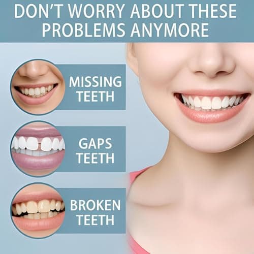 2 Pairs of Smile Supports Can Be Adjusted Freely Suitable for All Adults (Up and Down) and Smile Quickly and Confidently view 5