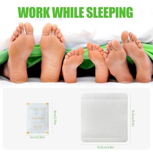 Niifawh Bamboo Foot Pads, 32 Pads Turmeric & Ginger Natural Pad with Ginger, Wormwood, Bamboo Vinegar, 32 Pads Bigger Adhesive Sheet for Men & Women view 5