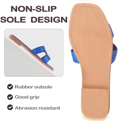YTSKJ Sandals for Women 2026 Dressy Slides Flat Open Toe Comfortable Soft Leather Slip On Ladies Casual Wide Width Cute Trendy Shoes Summer Beach view 4