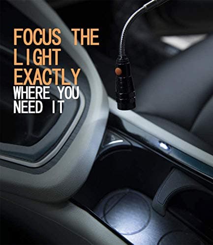 Gifts for Him, LED Magnetic Pickup Tools, Telescoping Magnetic Flashlight Pick Up Tool, Valentines Day Gifts for Boyfriend Adults, Unique Cool Gifts for Men, Dad, Husband, Black view 7