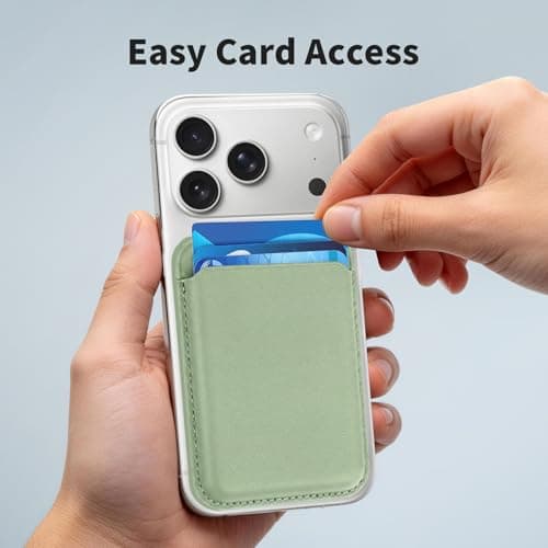 Magnetic Wallet Cell Phone Card Holder for Phone Case with Mag-Safe view 5