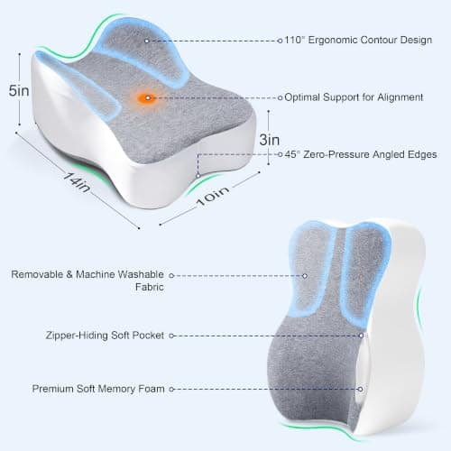 50% UJPFEO Knee Pillow for Side Sleepers view 3