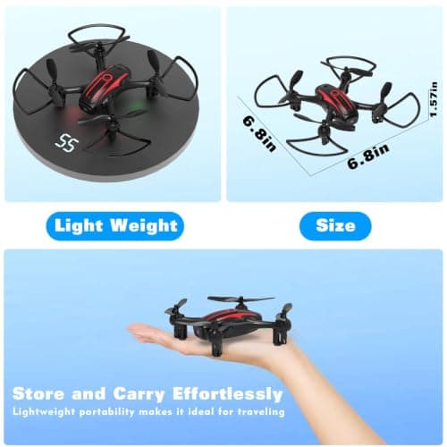 Mini Drone with Camera for Ages 8-12 & Beginner view 2