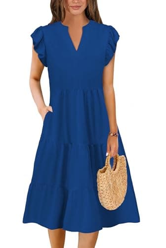 Summer Dresses for Women 2026 Elegant Classy Casual Plus Size Spring Midi Fashion Dress S-XXL — image 1