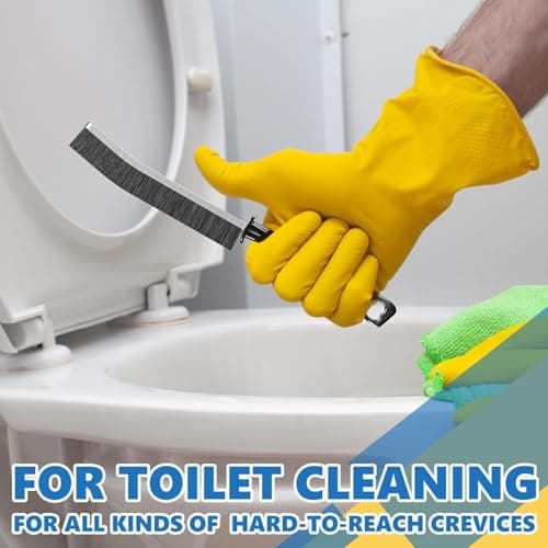 LSLCQW Hard Bristle Crevice Cleaning Brush, Small Cleaning Brushes, Grout Cleaner Brush, Toilet Brush, Scrub Brush for Shower Tile, Skinny Gap Cleaning Tools for Household Use, Bathroom, Kitchen (3) view 7