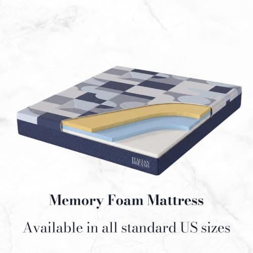 Italian Dreams 12 Inch Queen Cooling Gel Memory Foam Mattress, Medium Firm, Luxury Mattress Designed in Italy, Made in Europe, Fiberglass Free, CertiPUR & Oeko-TEX Certified, 10-Year Warranty view 4